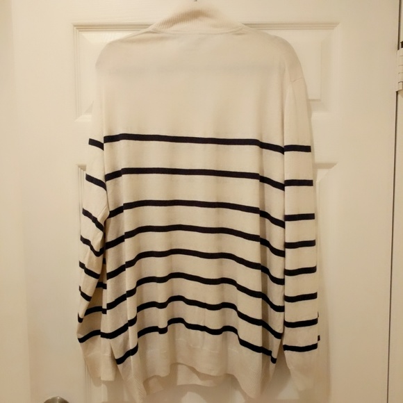 Club Room Striped 1/4 Zip Pullover - XL - Picture 4 of 4